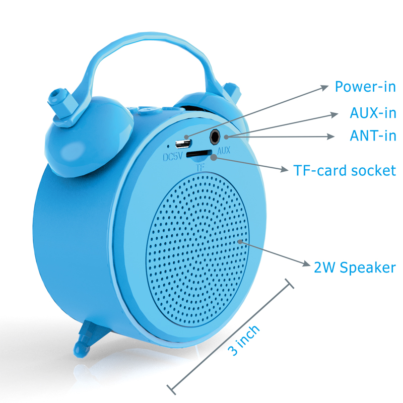 Mini Dab/Dab + Radio Draagbare Fm Radio Ontvanger Bluetooth Muziekspeler Ondersteuning Tf-kaart Met Kleurrijke Lcd-scherm wekker Func