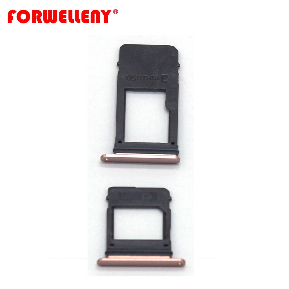 For Samsung Galaxy A7 A5 Single-Sim Micro Sim Card Holder Slot Tray Replacement Adapters SM-A720 A520 Black, Pink, blue: pink