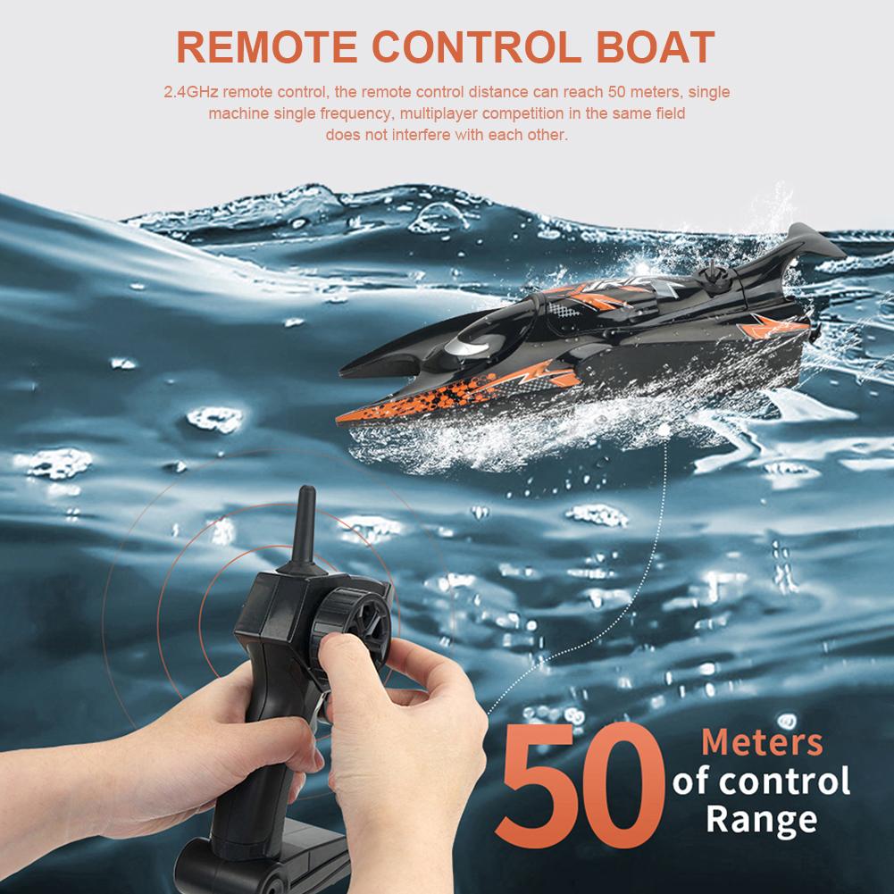 S6 Lobster Remote Control Rowing Boat Lasting Life Water Ship Model High Speed Competitive Electric Remote Control Boat Toys