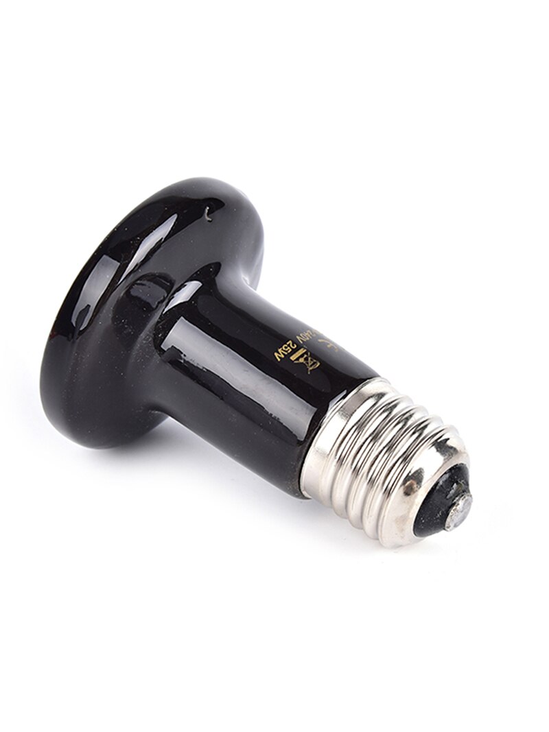 Black Infrared Ceramic Emitter Heat Light Bulb Reptile Heat Lamp Pet Brooder 220-240V Touch Lamp For Chameleon Cage Snake Tank