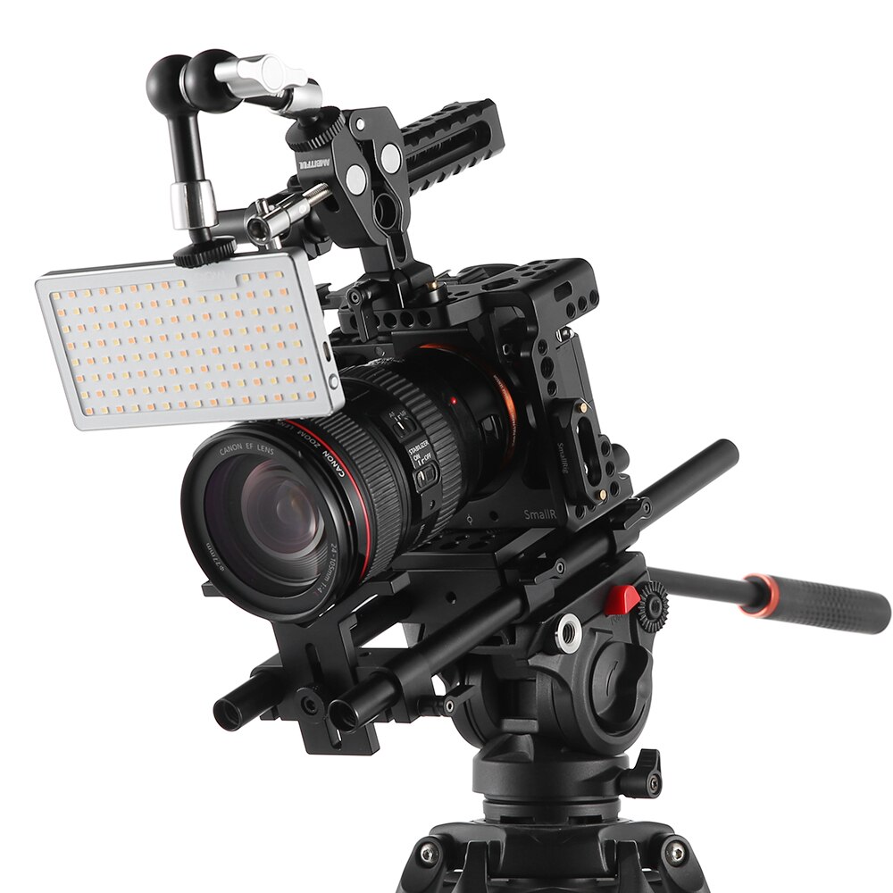 AMBITFUL-brazo articulado mágico para estudio, pinza para garra de cangrejo, pinzas, soporte de Clip para Flash, luz LED, trípode, monopié