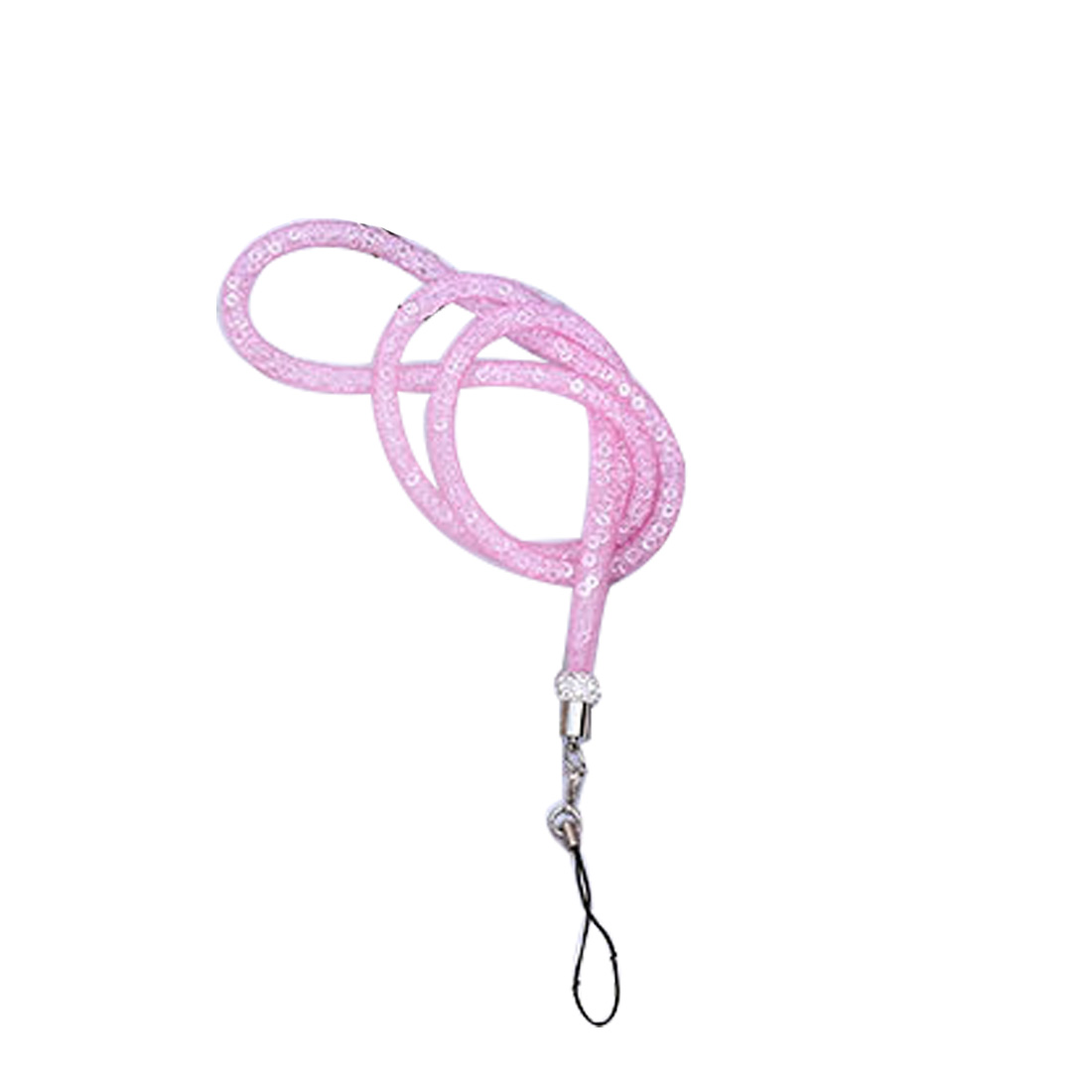 Etmakit Mooie Crystal Hals Ketting Strap Lanyard U Disk ID Werkkaart Mobiele Mobiele Telefoon Keten Riemen Sleutelhanger telefoon Hangen touw: Roze