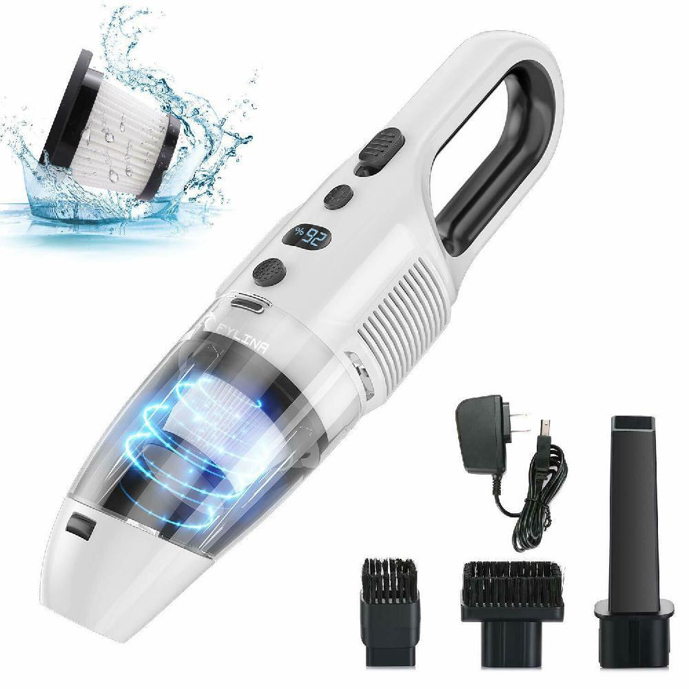 Handheld Vacuum Cleaner Hand Cordless 120W Powerful Suction Rechargeable: US Plug