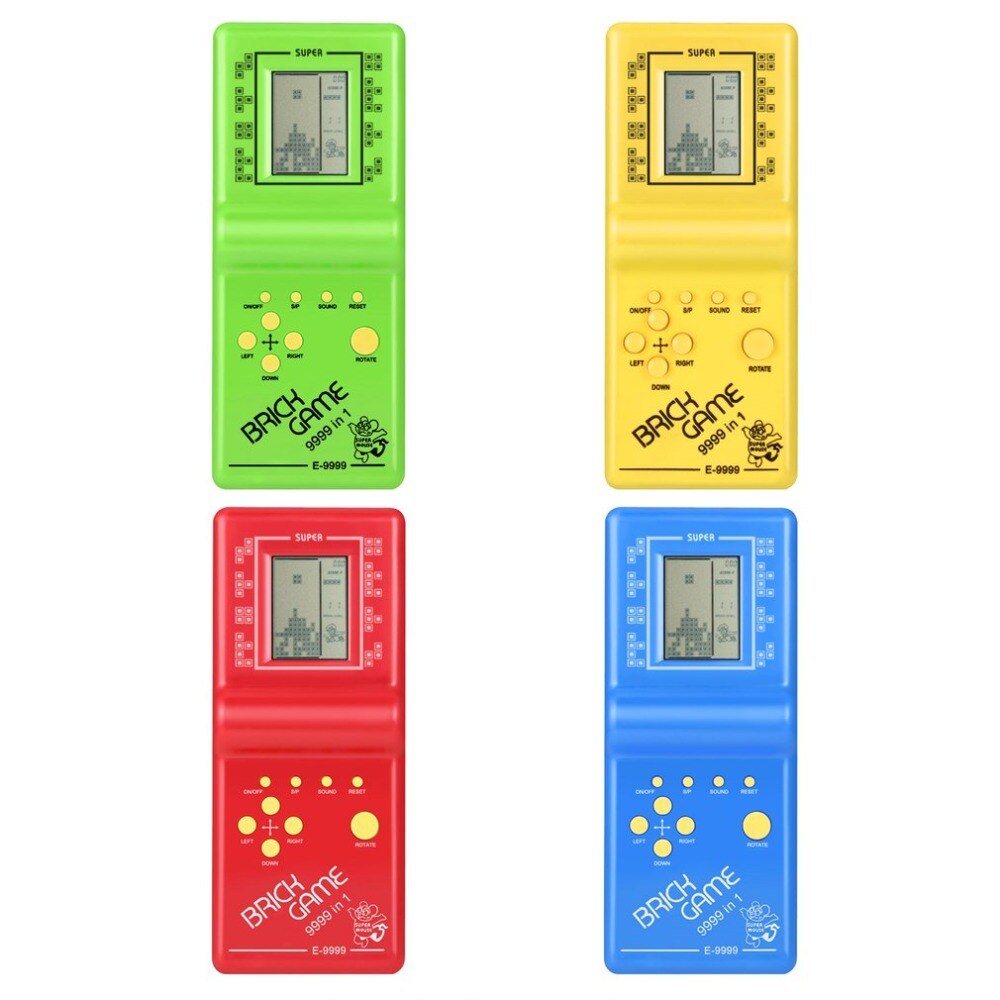 Lcd Game Elektronische Vintage Tetris Brick Handheld Arcade Pocket Speelgoed Tetris Brick Spel Voor Kinderen Educatief Speelgoed