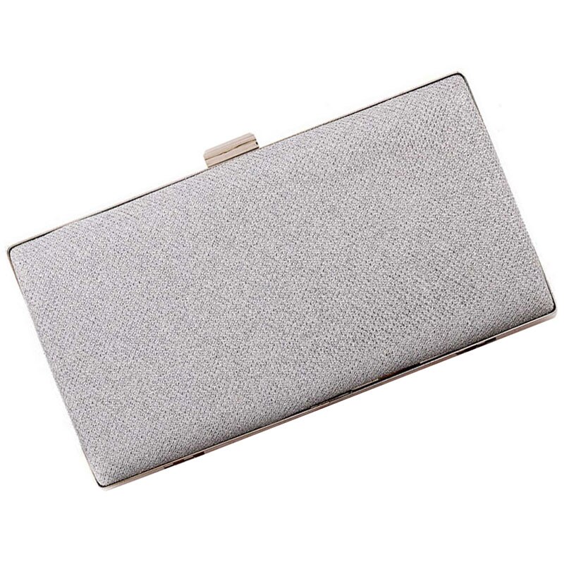 Kvinde aftentaske kvinder diamant rhinestone clutch krystal dag clutch firkantet form hård skal, sort