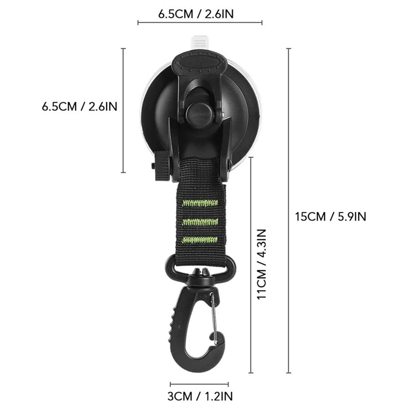 6 Pcs Heavy Duty Suction Cup Anchor With Securing Hook Tents Securing Hook For Car Side Awning Boat Camping Tarp