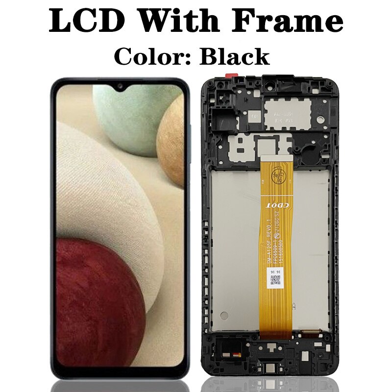 Ensemble écran tactile LCD de remplacement, pour Samsung Galaxy A12 A125, Original: Original With Frame