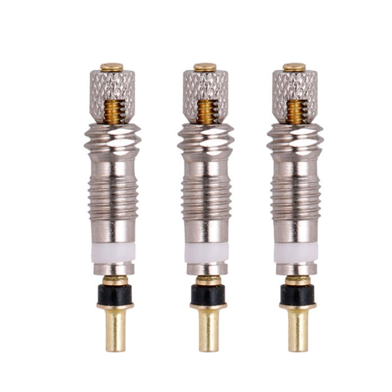 2/4/6PCS Bicycle Valve Presta Valve Brass Core W Optional Tool CNC-machined FV MTB Road Bike Tubes Repair Tire Service Parts