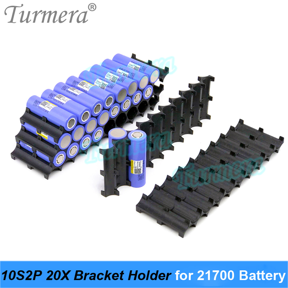 Turmera 18650 21700 support de batterie 10S 13S 2P support entretoise assembler pour 12V 36V 48V 72V vélo électrique ou batterie de scooter électrique utilisation