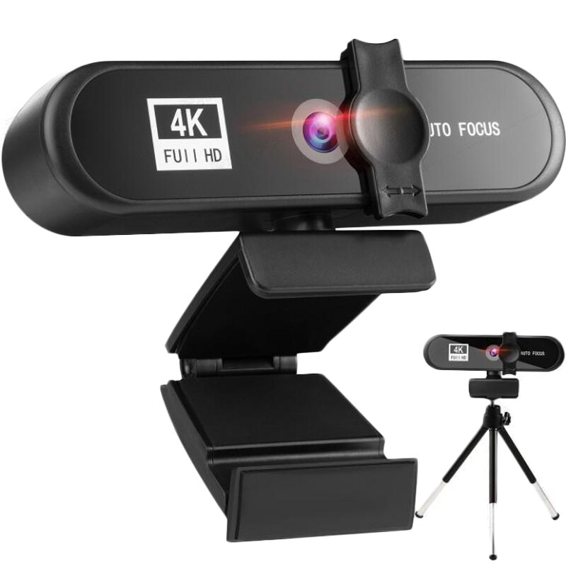 4K autofokus 1080P kamera internetowa komputer USB robić komputera kamera internetowa laptop ambona z mikrofon stereofoniczny pokrywa prywatności dla Powiększenie Skype Facetime: 4K