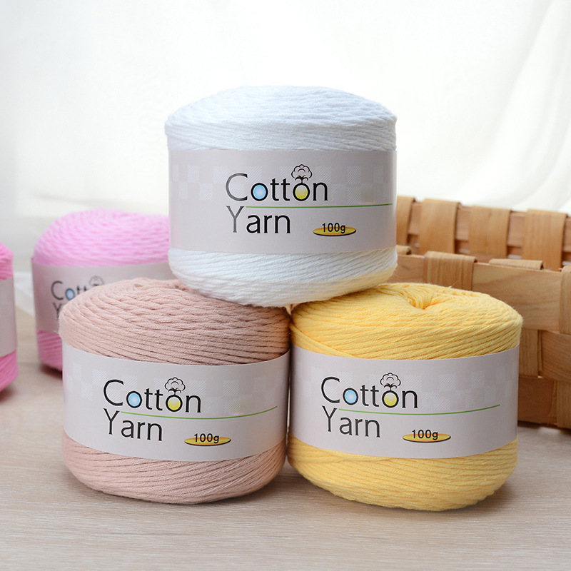 1Pc 100g 100% Cotton hand knitting yarn soft Crochet Yarn knit threads For Sweater Scarf blanket hat crocheting line amigurumi