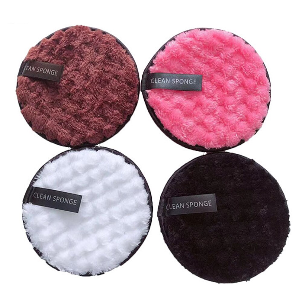 Reusable Makeup Remover Pads Cotton Wipes Microfiber Make Up Removal Sponge Cotton Cleaning Pads Tool