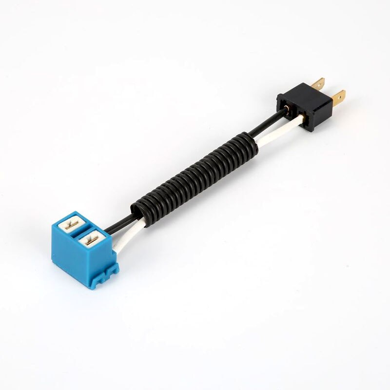 2 pièces universel H1 H7 H4 mâle femelle prise connecteur convient voiture moto ampoule lampes en céramique prise