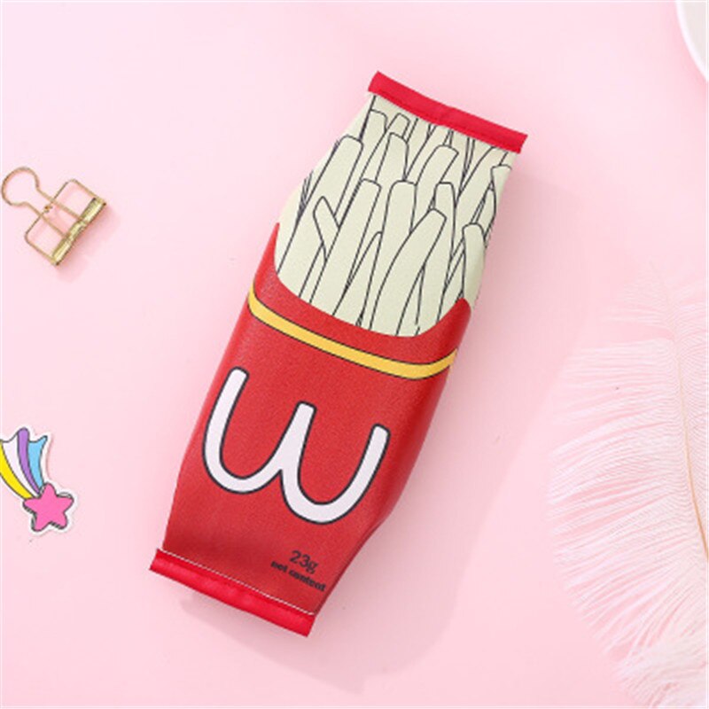 Unusual Pencil cases High Capacity Food Pen Case Cat Pencil Pouch Girls Boys School Supplies PU Waterproof Stationery Bag