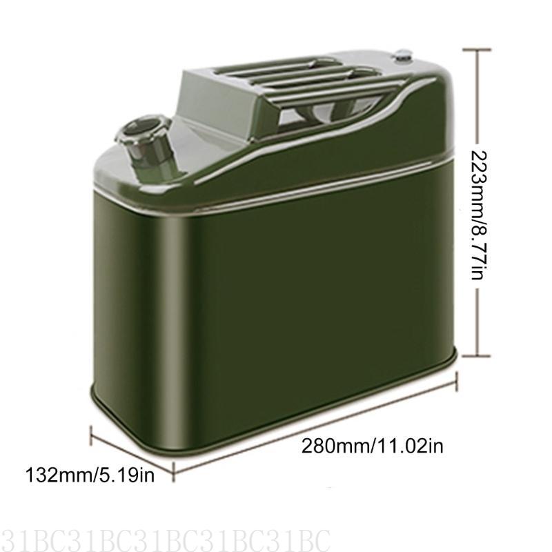 5l/1.3 benzine olie opslag jerrycans, gallon brandstofcontainer, benzine jerrycan voor auto, vrachtwagen, zwaar gebruik, emmer container
