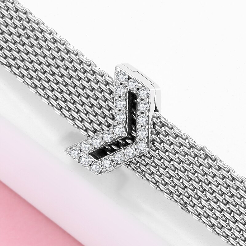 Berlocker för armband smycken att göra 925 sterling silver hjärtform 9 stilklämmor fina berlocker passar original reflexer armband