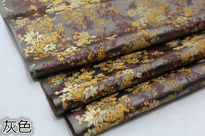 Breed 29 "Chinese Cheongsam Pop Jurk Mongoolse Gown Stof Film Tv Satijn Materiaal Decoratie Diy Jacquard Brocade Doek: Gray
