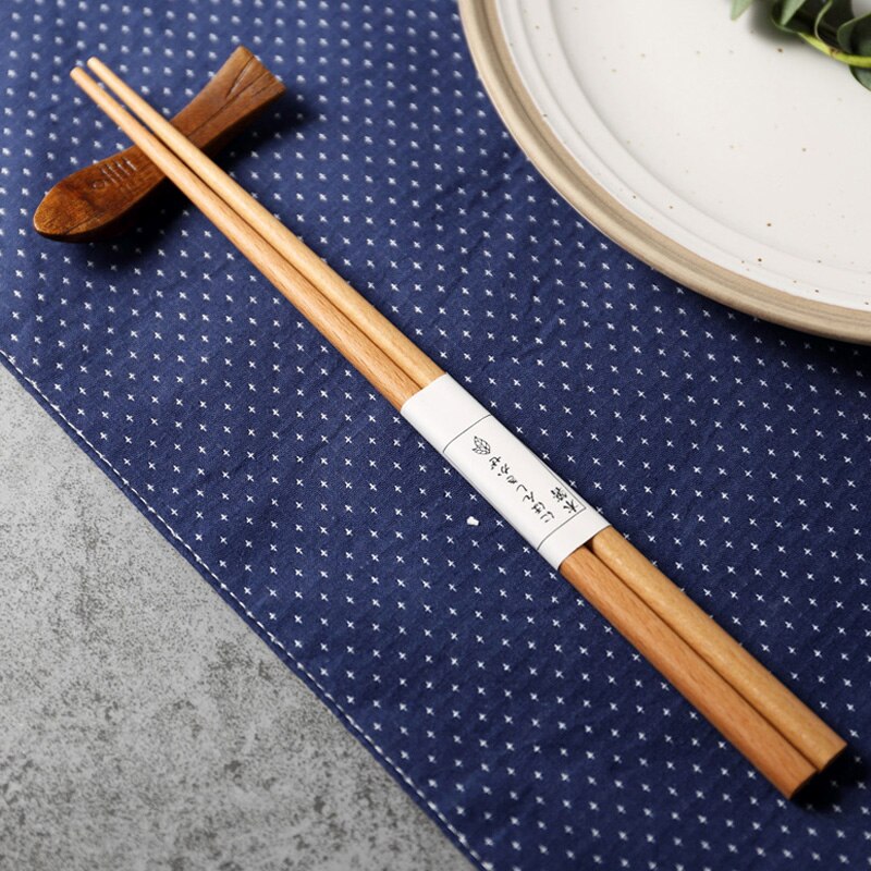 2 pares de palillos chinos reutilizables de madera, juego de palillos de madera para comida, Sushi, vajilla, utensilios de madera