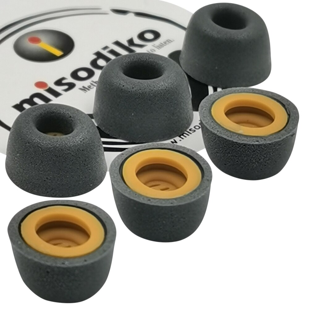 Misodiko-auriculares de espuma viscoelástica mejorados, compatibles con HUAWEI FreeBuds Pro, Jabra Elite 85t, cancelación activa del ruido: Size-Smal