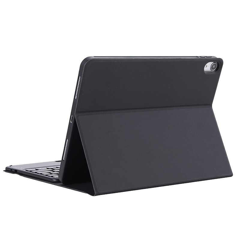 Dla iPad Pro 11 (2021) odpinany cukierki kolor skóry tekstury okrągły Keycap klawiatura Bluetooth skórzany pokrowiec z kontrolą dotykową