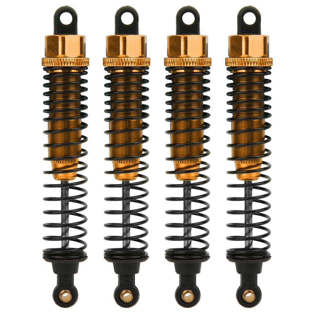 Amortisseurs en aluminium 68mm/98mm /108mm, 4 pièces, pour HSP HPI 1/10 échelle RC voiture sur route Monster Truck tout-terrain Buggy: Rouge