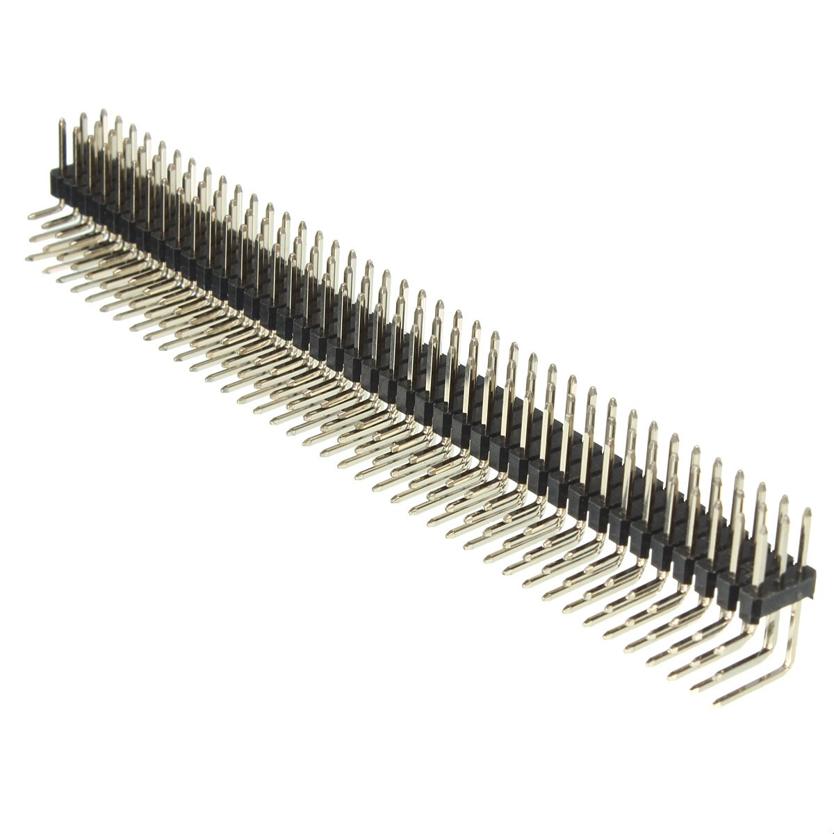 2.54mm 3x40P Male Pins Three Row Right Angle Pin Header for PCB Plate Connector