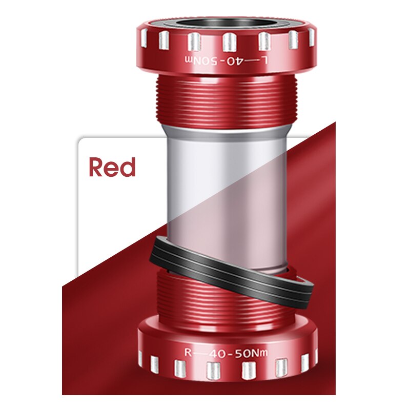 WEST BIKING Bicycle Press fit Bottom Brackets Bike BB Bottom Sealed Bearing Bracket BSA 68/73mm for 24mm Bike Crankset Chainset: Red