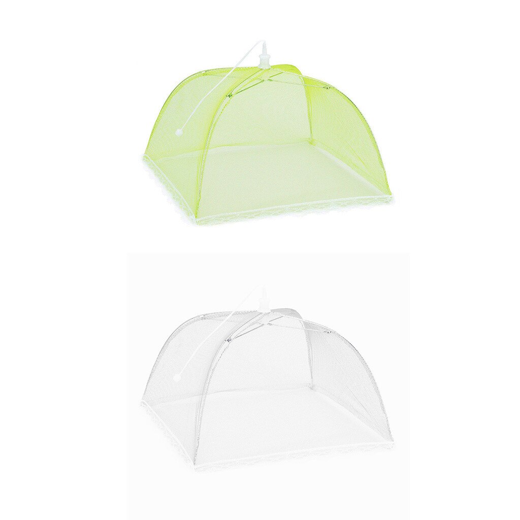 Food Covers 2PCS Large Pop-Up Mesh Screen Protect Food Cover Tent Dome Net Umbrella Picnic Food Protector: C