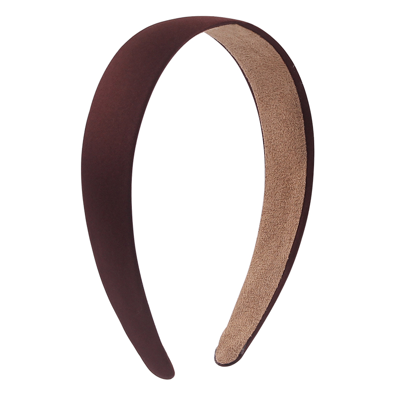 1 Pc Popular Lady Solid Satin Hair Band Plain Alice Headbands For Girls 1Inch Width Ribbon Headband Sales DIY Hair Accessori