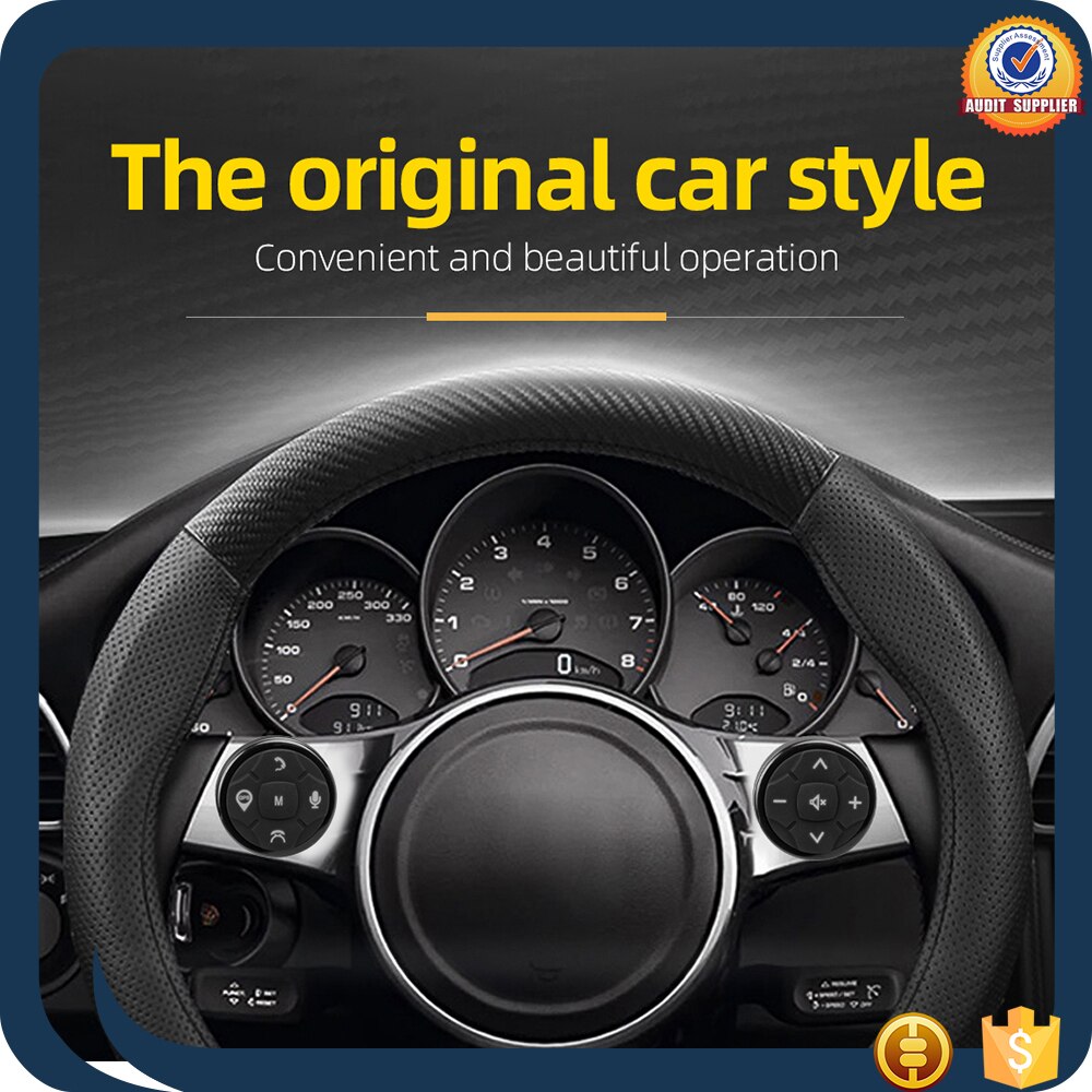 kebidumei Wireless Car Steering Wheel Control button for car radio DVD GPS multimedia Navigation head unit Remote Control Button