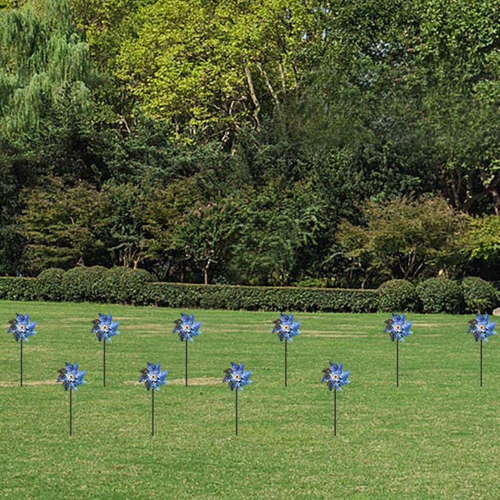 5PC Wind Spinner Bird Proofing Device Garden Decoration Outdoor Bird Scaring Magic Device Yard Garden Decor Ornament Stake