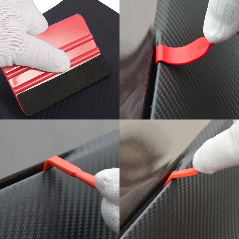 13Pcs Auto Sticker Vinyl Wrap Film Zuigmond Schraper Gereedschap Auto Stickers Installatie Kit Cutter Mes Auto Styling Auto Accessoires