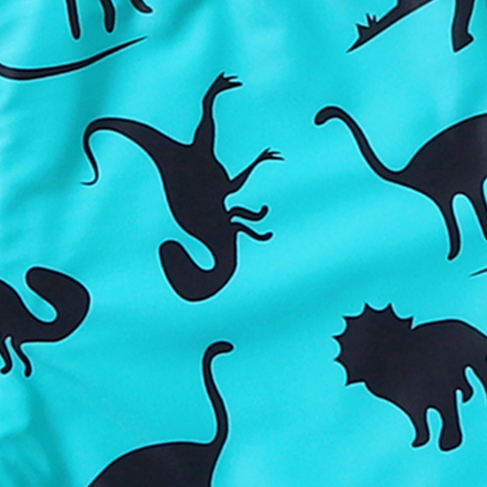 Opperiaya Baby Jongens Leuke Tweedelige Zomer Split Badpak Unieke Brief Gedrukte Korte Mouwen Tops En Cartoon Dinosaurus Shorts