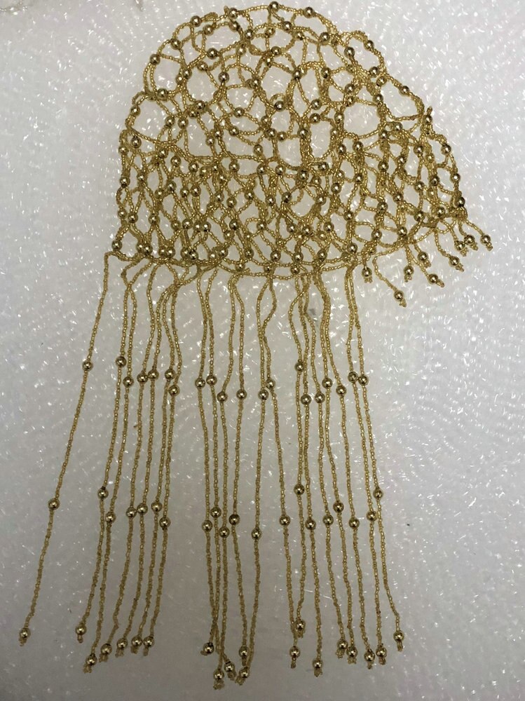 Ragazze del bambino fatti a mano di Perline Danza Del Ventre Testa cap Cappello di danza Accessorio Dei Capelli del cappello del vestito 3-5 anni