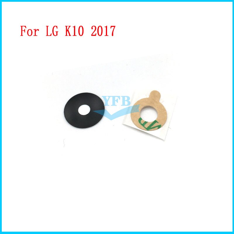 2PCS For LG LG K10 Back Rear Camera Glass Lens With Adhesive Replacement Parts