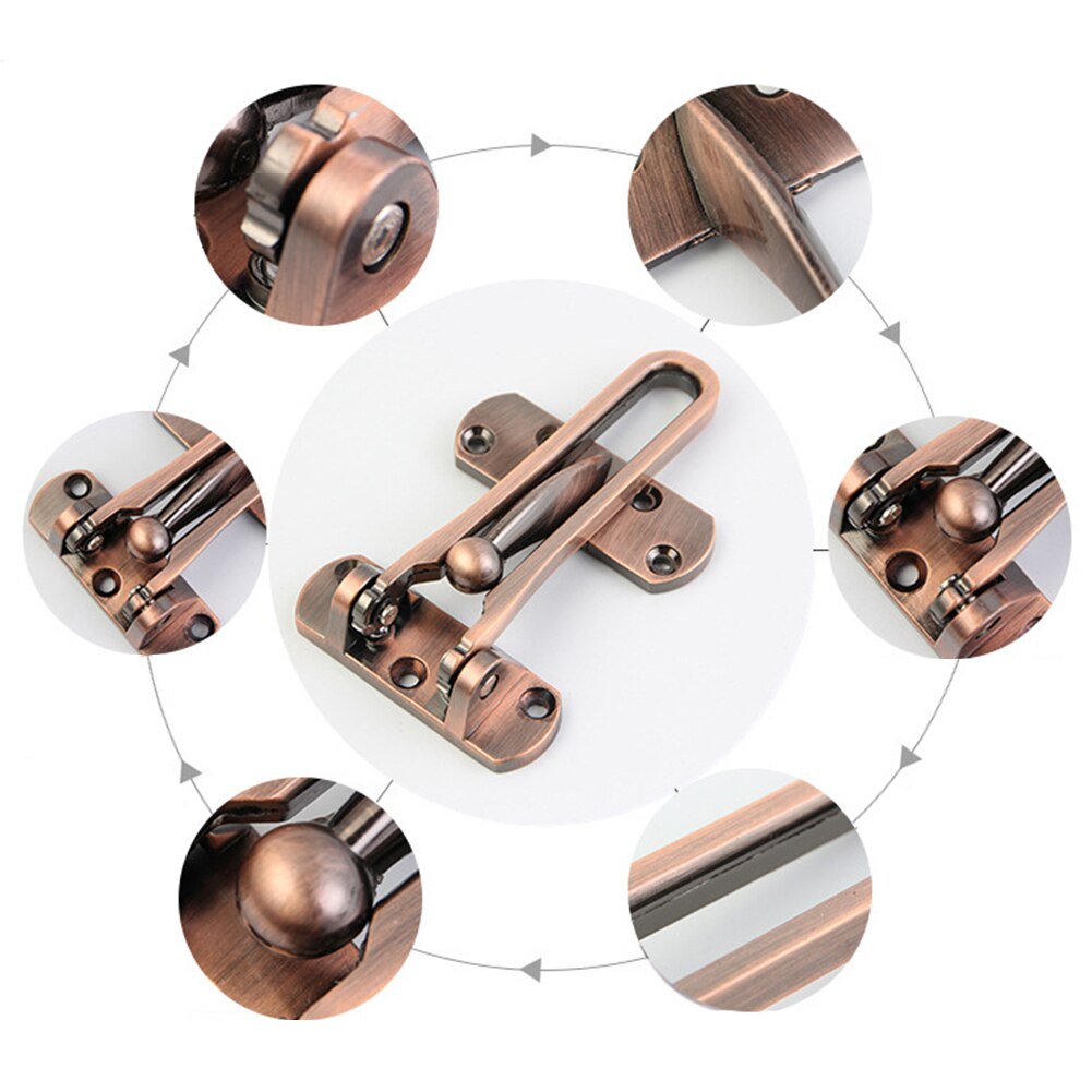 Anti Theft Zinc Alloy Security Lock Window Cabinet Door Latch Heavy Duty With Screws Home Hotel Easy Install Rustproof Hardware