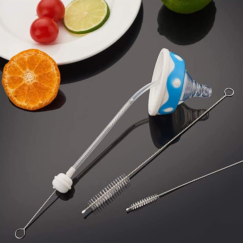 4/10/12 Teile/satz Stroh Reinigung Pinsel Edelstahl Nylon Weiches Haar Glas Rohr Reiniger Pinsel Strohhalm wiederverwendbar Flasche sauberen Pinsel Werkzeuge