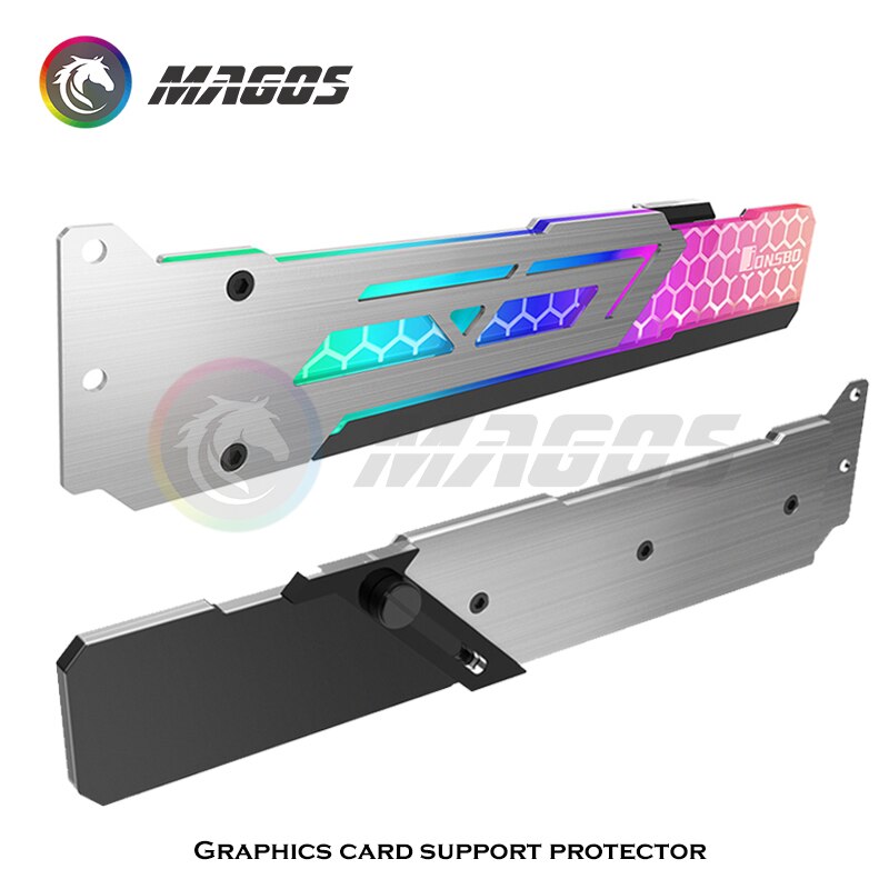Jonsbo Universal RGB GPU Bracket, Graphics Card Support Frame 5V Symphony Version, Luminous VGA Holder, ,Aluminum+ Acrylic, VC-3