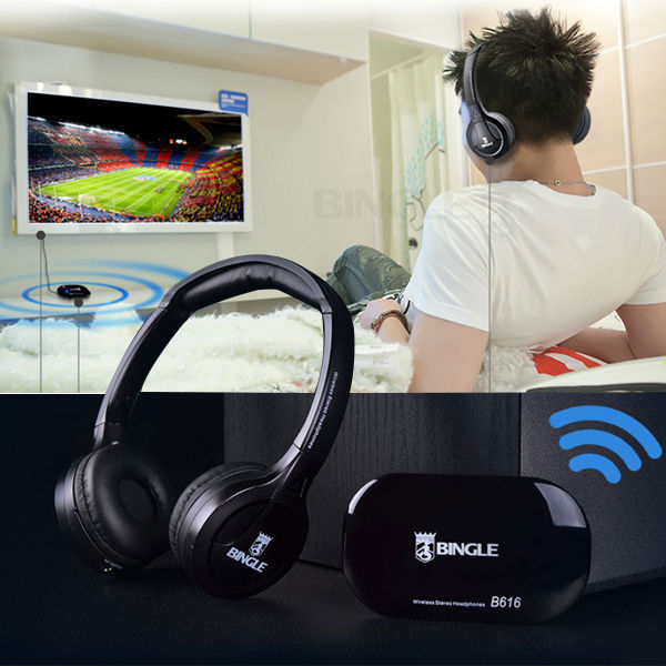 Bingle B616 Wireless 2.4G Headphone Ergonomic Headset With FM for PC-TV-Cellphon