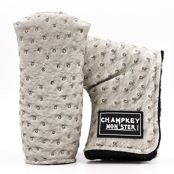 Spider with Silver Web Golf Putter Cover Headcover for Blade Golf Putter Red White Black Head Cover: Gray