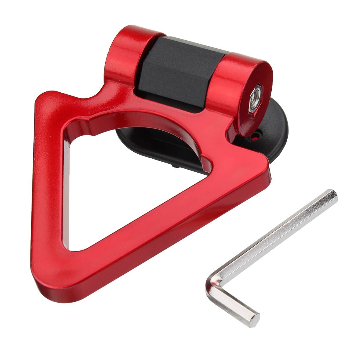 Universele Auto Truck Trailer Haken Sticker Decoratie Auto Achter Track Racing Ring Trekhaak Met Moersleutel Rood/Zwart/Blauw: Red