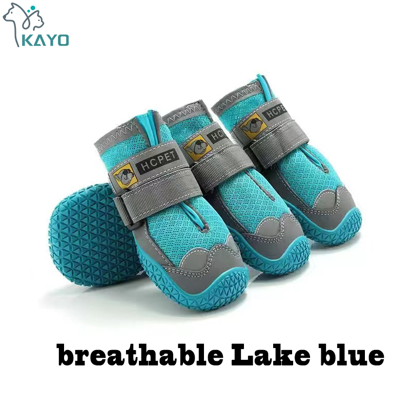 4 pièces/ensemble chaussures pour chien de compagnie bottes imperméables réfléchissantes pour chien neige pluie chaussons pour animaux de compagnie chaussettes antidérapantes chaussures pour chien de taille moyenne et grande: XS / WHITE