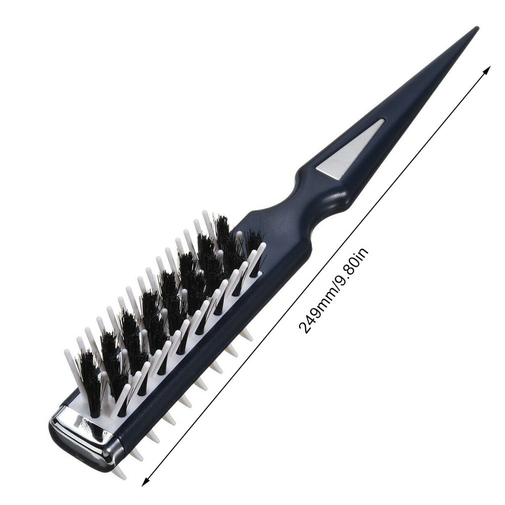 1 Type Straight Twill Hair Comb Natural Boar Bristle Rolling Brush Round Barrel Blowing Curling DIY Hairdressing Styling Tool