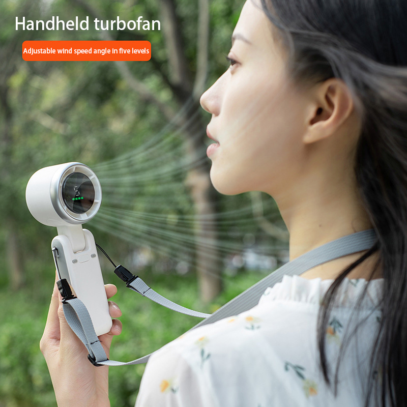 Xiaomi ventilador portátil mini turbo ventilador de mesa usb motor sem escova portátil pendurado pescoço pequeno ventilador acampamento montanhismo