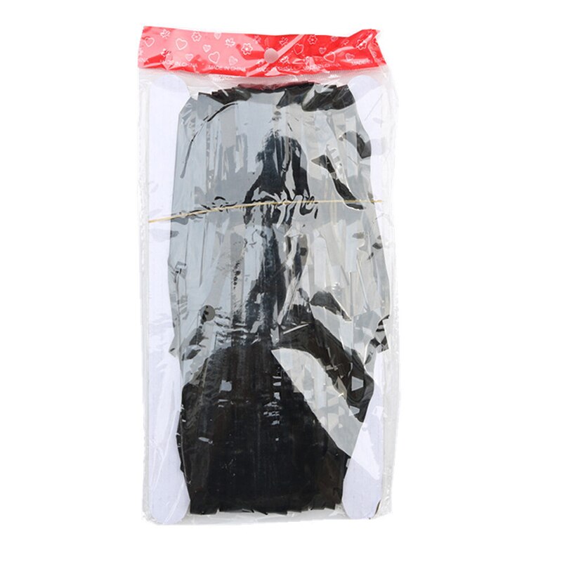 Kwastje Rainsilk Gordijn Wwedding Verjaardagsfeestje Baby Shower Achtergrond Muur 1 Jaar Oude Ballon Kleur Gestreepte Decoratie Benodigdheden: black