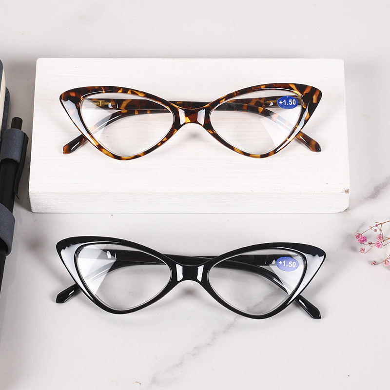 Gafas de lectura tipo ojo de gato para mujer, anteojos de lectura estilo ojo de gato, estilo Retro, leopardo, ligeros, para presbicia, + 1,0 + 1,5 + 2,0 + 2,5 ~ + 4,0