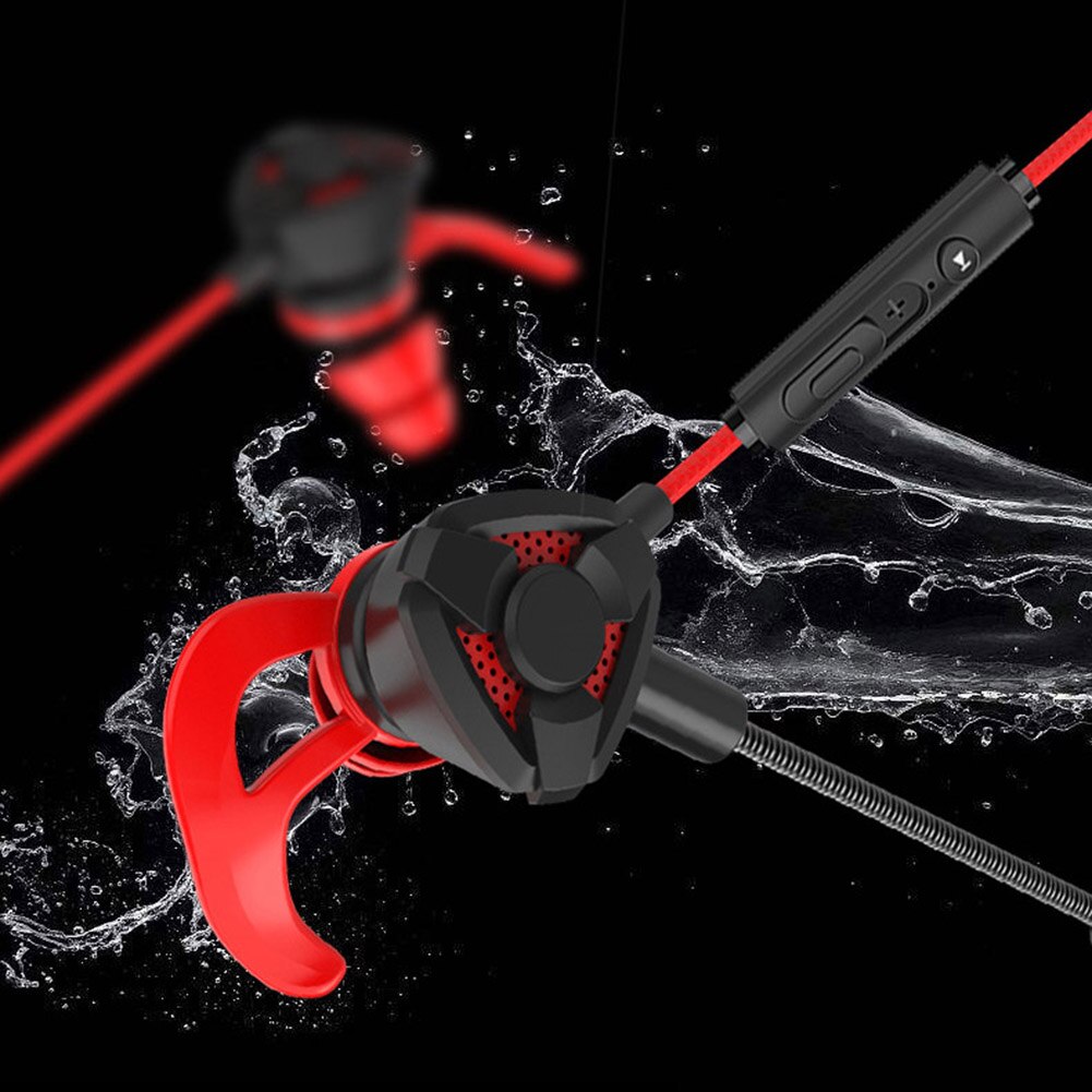 Dynamische Ruisonderdrukking In-Ear Bedrade Koptelefoon Gaming Headsets met Dual Mic