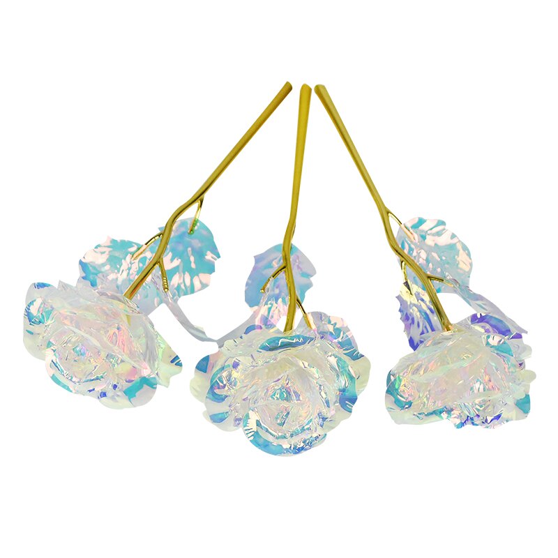 Sztuczna róża wieczna kolorowe diody doprowadziło światło sztuczne kwiaty świecące dekoracje ślubne z różami walentynki noworoczny prezent róże