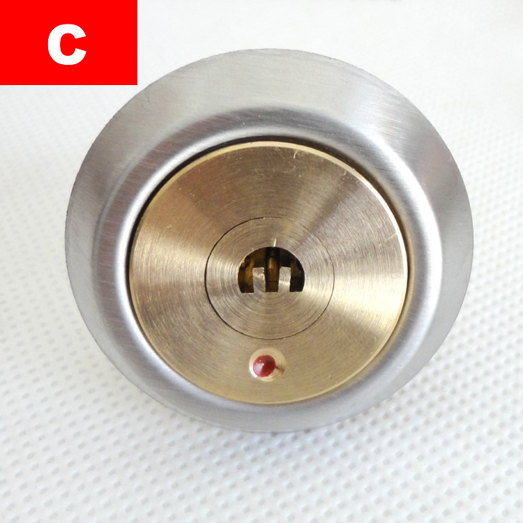 Beveiligingsslot koper/vervang slotcilinder, anti-diefstal ijzeren poort, houten deuren, oude buitendeur, slotaccessoires,: C