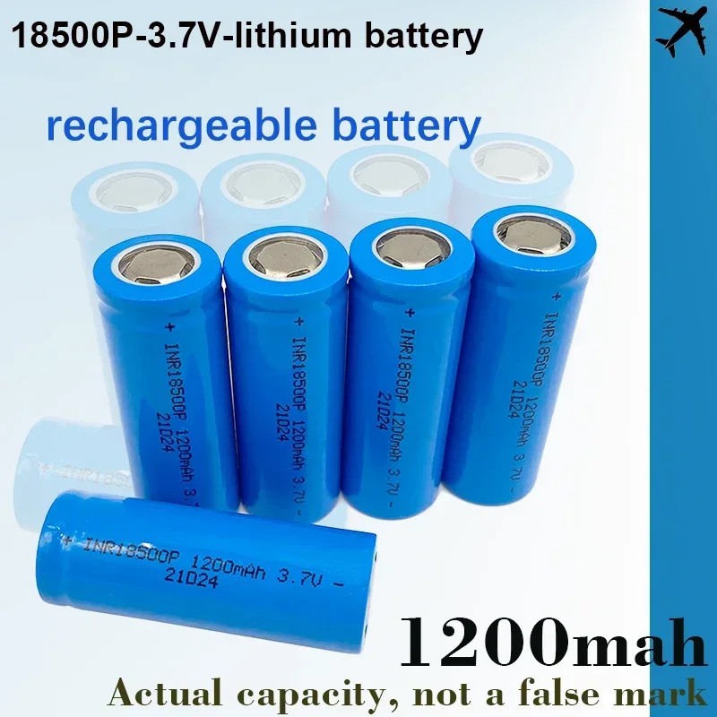 18500 Battery 3.7V 1200mAh Rechargeable Lithium-ion Battery, 3.7V Special Lithium-ion Battery for Strong Light Flashlights